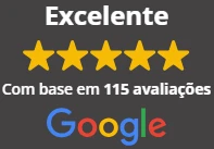 Excelente nas avaliações do Google